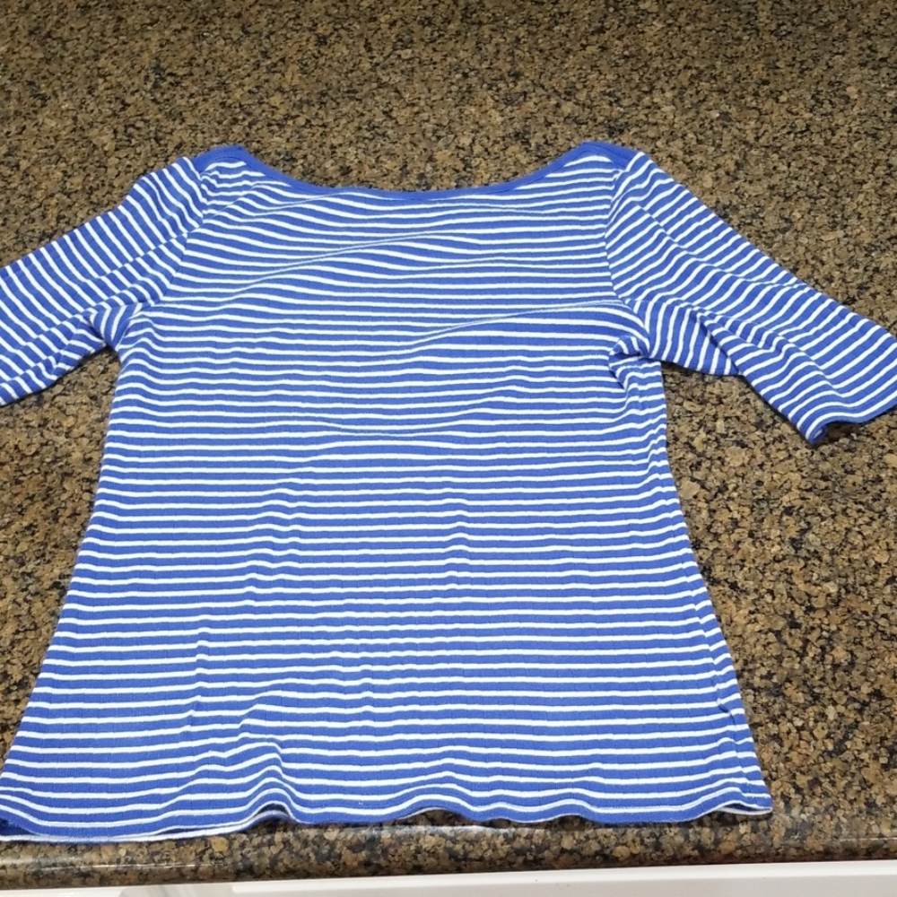 Old navy soft autumn striped blue shirt